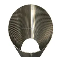 Tubulação de filtro de aço inoxidável 304 316, tela de tubulação de filtro de água de fio de cunha v