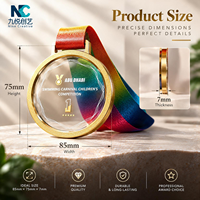 Médaille en cristal pour événement d'entreprise, médaille de récompense transparente gravée sur mesure pour les cérémonies