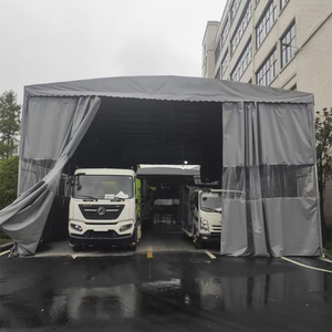 Vente directe usine – Grand abri pliant mobile <span class=keywords><strong>à</strong></span> roulettes, imperméable, coulissant, pour parking et abri de voiture - Product Image 3