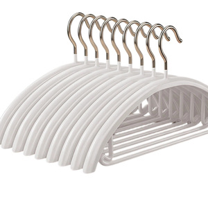 Thickened Dip Coated Clothes Hanger Non Slip Plastic Coat Hanger For Home Use Balcony Drying Rack Round Shape Hook Type - Product Image 1