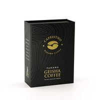 Boîte d'emballage de café en papier personnalisé boîte-cadeau de café en carton rigide à rabat de luxe