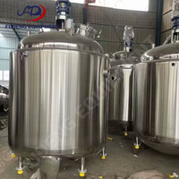 Cuve de mélange de liquides chauffée à la vapeur électrique en acier inoxydable 304 316 SS avec agitateur pour le traitement alimentaire et chimique