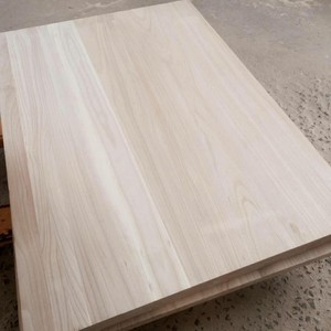 12MM 15MM Natural Color Wooden <strong>Planks</strong> Solid <strong>Wood</strong> Board Paulownia <strong>for</strong> <strong>Sale</strong> - Product Image 2
