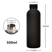 Best-seller Bouteille à vide isolée à double paroi en acier inoxydable avec couvercle Bouteilles d'eau de voyage promotionnelles et écologiques