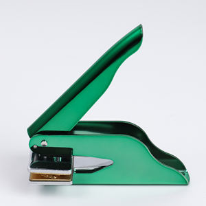 Новинка <span class=keywords><strong>2026</strong></span> года: Блестящий фиолетовый свадебный штамп-эмбоссер, металлический, прямоугольный, 40 мм, для сухого тиснения по бумаге - Product Image 2