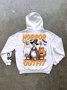 Sudaderas con Capucha Unisex de Otoño con Elementos de Halloween, Sudaderas con Capucha de Secado Rápido con Estampado por Transferencia de Calor Personalizado ODM de 250 g/m² para <span class=keywords><strong>Hombre</strong></span> - Product Image 2