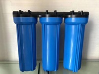Boîtier de filtre en plastique à deux étages de 10 pouces, bouteille de filtre à deux étages, boîtier de filtration à Double sédiments, filtre à eau pour boissons