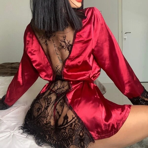 Lingerie en dentelle pour la Saint-Valentin, <span class=keywords><strong>nuisette</strong></span> pour lune de miel, pyjamas pour femme, robes sexy, vêtements de nuit pour femme - Product Image 4
