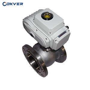 Электрический фланцевый шаровой кран из нержавеющей стали V-образного типа - Product Image 3