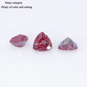 Starsgem Alexandrite Gemstone Trillion Cut Lab Created Alexandrite Color Change Sapphire