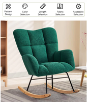 Fauteuil en velours moderne nordique avec housse amovible, base confortable, pieds en acier inoxydable, style panneau de bois, pour salon de détente