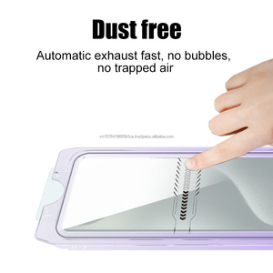 Fabricant de protections d'écran, verre trempé transparent HD personnalisé avec nouvel outil d'alignement automatique, protection d'écran pour iPhone 16 Series - Product Image 4
