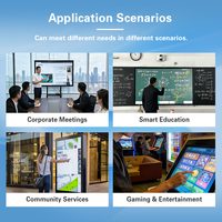 Señalización Digital Comercial para Interiores de 55 Pulgadas 4K con Pantalla LCD Android para Publicidad en Vestíbulos de Edificios de Oficinas, OEM ODM