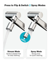 Robinet d'eau filtrée à connexion rapide, robinet de cuisine avec filtre à eau à 360° °   Swivel for Healthy