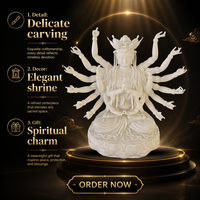 Statue de Bouddha chinois, dieu de la richesse, en résine, impression 3D, ornement artisanal, décoration Feng Shui pour la maison
