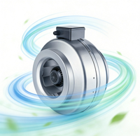 Ventilateur de conduit circulaire en métal industriel de haute qualité 1800 CFM