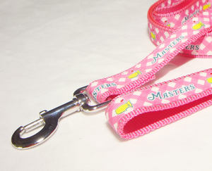 Conjunto de correa ajustable para <span class=keywords><strong>Collar</strong></span> de Mascota, de lujo, de alta calidad, diseño personalizado, rosa, a cuadros, resistente al agua, para gato y perro - Product Image 3