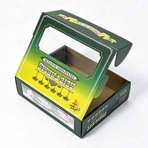 Cajas <span class=keywords><strong>de</strong></span> Cartón Corrugado Personalizadas al por Mayor con Ventana Abatible, Cajas <span class=keywords><strong>de</strong></span> Cartón Corrugado para Empacar <span class=keywords><strong>Frutas</strong></span> como Dátiles - Product Image 5