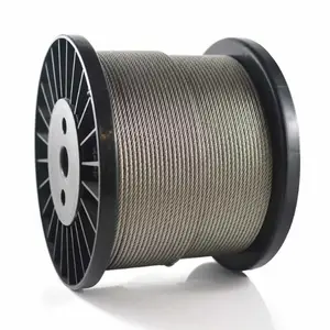 1X7 7X7 7X19 Hot DIP Galvanized Steel Wire Rope Aircraft Cable Mil Standard Steel Rope