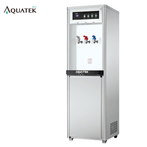 Dispensador de Agua de Pie de 950W, 100% Ebullición, AQ-1123, Agua Caliente/Tibia/Fría, Tanque de Agua Caliente de 10L, Nivel de Energía 1, Enfriador de Agua de Acero Inoxidable para Piso - Product Image 1