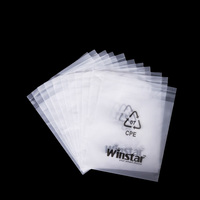 Échantillon gratuit, impression de logo personnalisée, pochette d'emballage en polypropylène jetable mate, accessoires pour téléphone, sacs auto-adhésifs en CPE givré