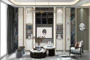 ตู้ทีวีติด<span class=keywords><strong>ผนัง</strong></span>ที่ตั้งทีวีแบบแยกส่วนสำหรับอพาร์ทเมนต์เฟอร์นิเจอร์สั่งทำ - Product Image 3