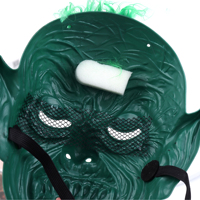 Pafu poisson d'avril blague accessoire masque facial effrayant le jour des morts accessoires de costume de fête fantôme visage masque effrayant