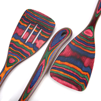 Ensemble d'ustensiles de cuisine en bois avec logo personnalisé outils de cuisine écologiques réutilisables en gros pour hôtel restaurant et cadeau d'entreprise