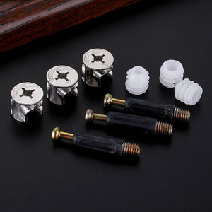 Herramientas de Fijación de Ferretería al por Mayor, Tornillos y Pernos, Conector 3 en 1, <span class=keywords><strong>Perno</strong></span> de Rueda Excéntrica para Muebles de <span class=keywords><strong>Madera</strong></span> - Product Image 4
