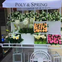 Gerai Pameran Parfum Mobile Heavy Duty, Mudah Dipasang, Stan Jualan Kaki Lima, Booth Vending Kerajinan Luar Ruangan
