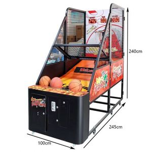 Machine de basketball grand format avec structure métallique robuste pour unité de divertissement et aire de jeux intérieure - Product Image 3
