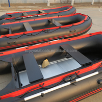 Bateau pneumatique rigide de pêche Enjoysea Boats ASD-380 avec tube en PVC Zodiac de 1,2 mm, certifié CE, plancher en aluminium, pour 2 à 8 personnes