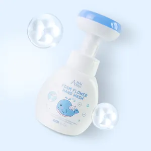 自有品牌鲜花发泡儿童洗手液纯天然素食婴儿洗手液肥皂