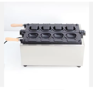 Máquina para Hacer Waffles Comercial de Acero Inoxidable con Cono Taiyaki de Hello Kitty para Uso en Hoteles, Colorida y Divertida, 4 Piezas - Product Image 6