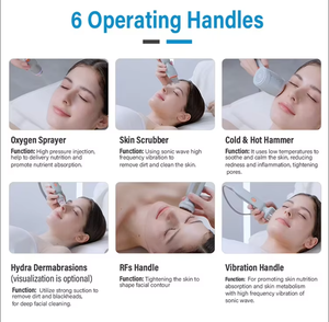Nouvel Équipement de Beauté Visuel 6-en-1 Tendance 2026 pour Hydrodermabrasion à l'Oxygène et à l'Eau, Nettoyage du Visage Renouvelable - Product Image 3