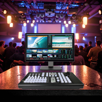 Console de contrôle de streaming vidéo en direct EZOLEN EZ-JK105VB VMix avec joystick à 3 axes à effet Hall pour traduction et interprétation simultanée