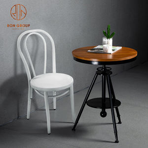 Silla de Metal de malla de acero <span class=keywords><strong>para</strong></span> restaurante, muebles de estilo Vintage con marco de hierro <span class=keywords><strong>para</strong></span> jardín, barbacoa, mesa de comedor y Patio - Product Image 2