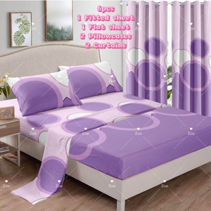 <span class=keywords><strong>Ensemble</strong></span> de draps LILIANNA 6 pièces, microfibre, comprenant 2 draps et 4 taies d'oreiller, emballé dans un seul sac, vente en gros - Product Image 4