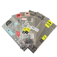 Pochette en plastique BOPP transparente mate auto-adhésive pour étui de téléphone bande d'emballage de couverture en silicone transparente sacs en plastique mat transparent