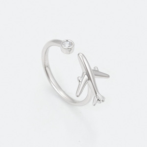 Anello Elegante da Donna con Design a Forma di Aeroplano, Gioiello di Moda Creativo di Alta Qualità Direttamente dalla Fabbrica - Product Image 4