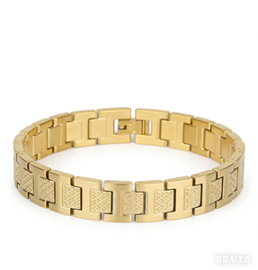 Bracelet chaîne classique en acier inoxydable pour homme, étanche et tendance - Product Image 5