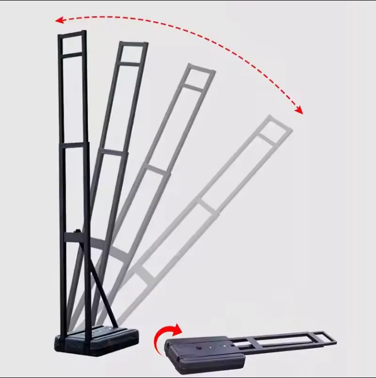 Foldable Poster Stand Metal Modern Black