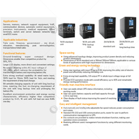 Onduleur monophasé en ligne Vertiv Liebert GXE2 3KVA avec batterie au plomb pour applications réseau, autonomie 4-5 min, efficacité 99%, 125% CEE