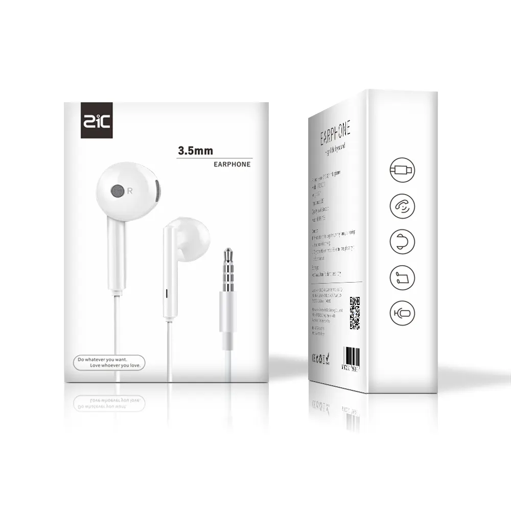 Auricular de 3,5mm para Iphone, auriculares internos con conector de 3,5mm, de marca 21, venta al por mayor