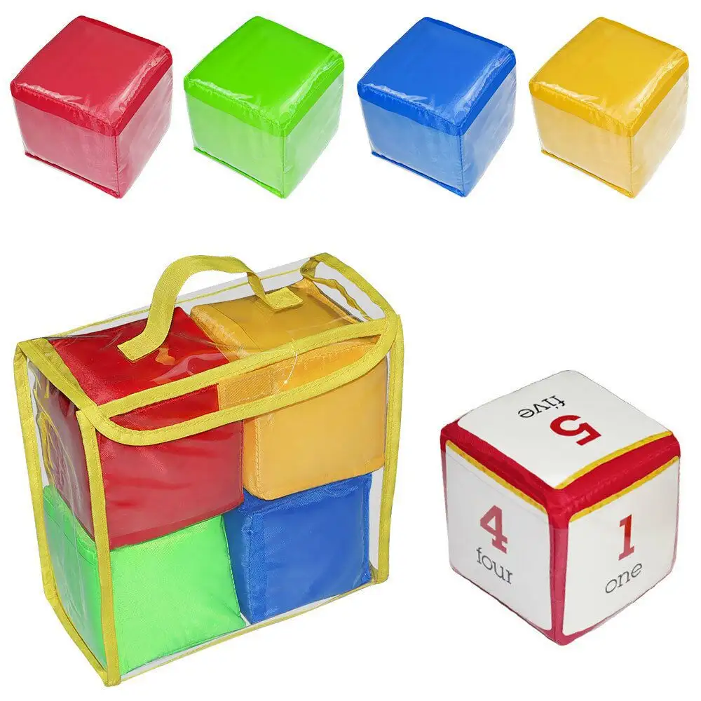 Education Dice Pvc Pocket Squares Cube 10cm Soft Diy Creative Erasable Diy Dice Fun Party Family Game toy