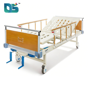 <span class=keywords><strong>Lit</strong></span> médical d'hôpital et de soins intensifs à <span class=keywords><strong>deux</strong></span> fonctions, manuel et réglable, avec 2 manivelles, en alliage d'aluminium et tête de <span class=keywords><strong>lit</strong></span> en bois, <span class=keywords><strong>pour</strong></span> patient - Product Image 1