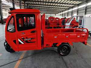 ZONSEN 1500W Motor sepeda roda tiga elektrik kendaraan becak Trike utilitas untuk pengiriman muatan berat dengan kabin 2ton kotak kargo besar - Product Image 5