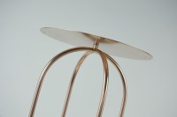 Vase de haute qualité de support de fleur de mariage d'or de conception unique moderne de pièce maîtresse de table pour la décoration d'événement de partie