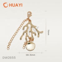 Pendentif de maillot de bain en acier inoxydable résistant à l'eau salée, avec décorations en forme de coquillages et de glands, à clipser pour soutien-gorge et bikini, pour le bricolage