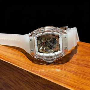 Reloj Deportivo de Moda de Alta Calidad con Diseño Tridimensional en Relieve, Estilo Chino, Transparente, en Forma de Barril, Mecánico Automático - Product Image 4